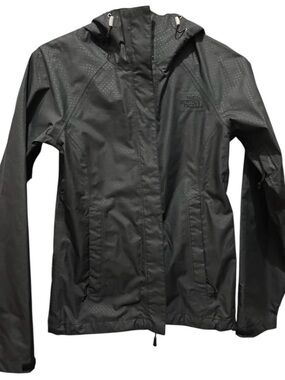 Northface Black Polkadot Lightweight Jacket Sz XS